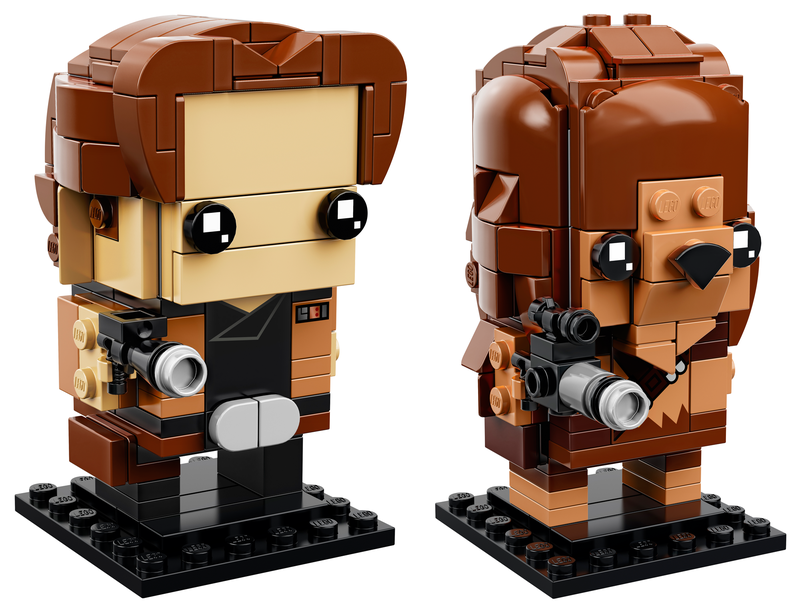 Brickheadz Han and Chewie, $9.99 each.